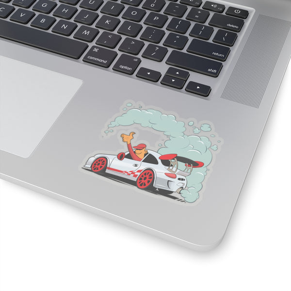 White Up in Smoke Sticker