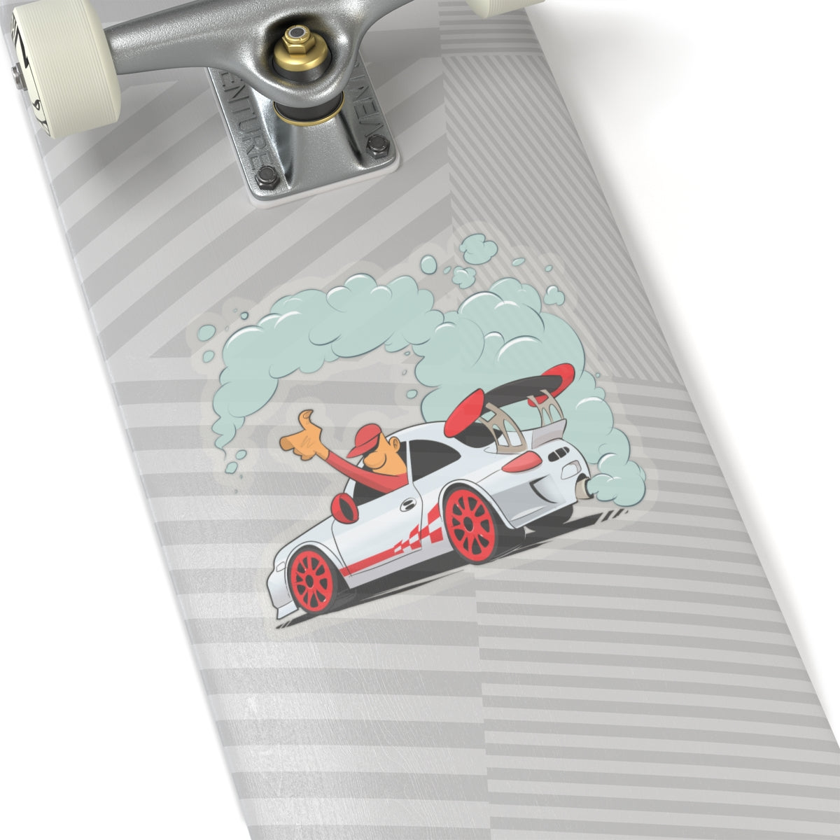 White Up in Smoke Sticker