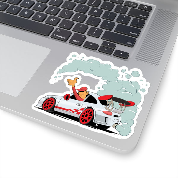 White Up in Smoke Sticker