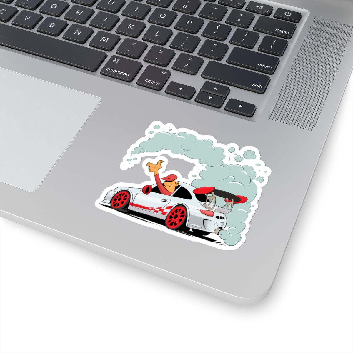 White Up in Smoke Sticker