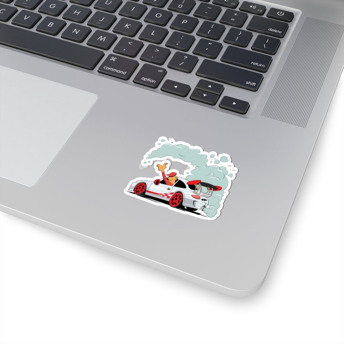 White Up in Smoke Sticker