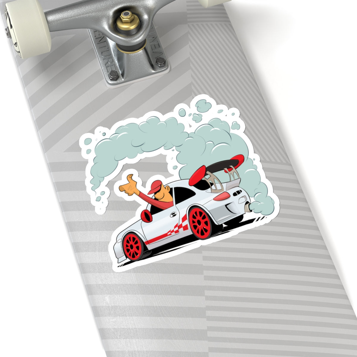 White Up in Smoke Sticker