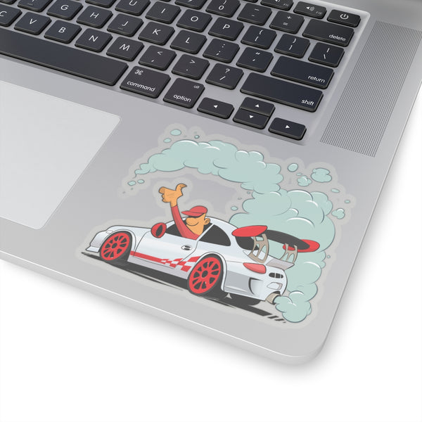 White Up in Smoke Sticker